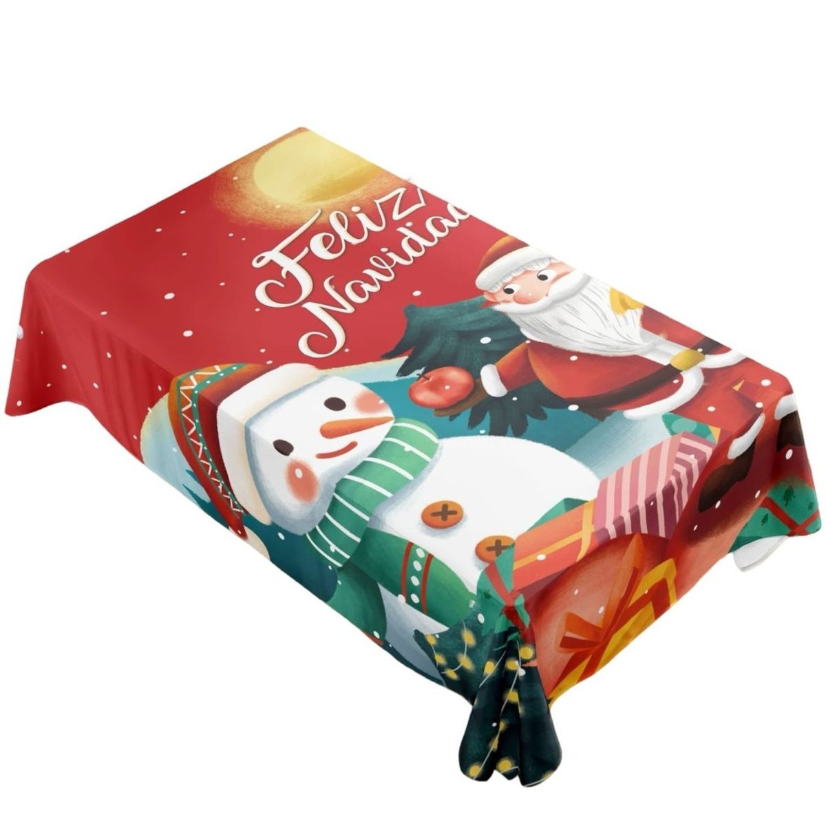 GENERICO - Mantel de Navidad Fechas Navideñas 140x220cm A05