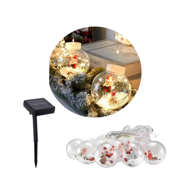 GENERICO - Luces Led Navidad Esferas Cortina Cascada 3m Amarillo