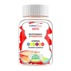 GENERICO - Multivitaminico + Probiotico Farma Bear 60 Gomitas