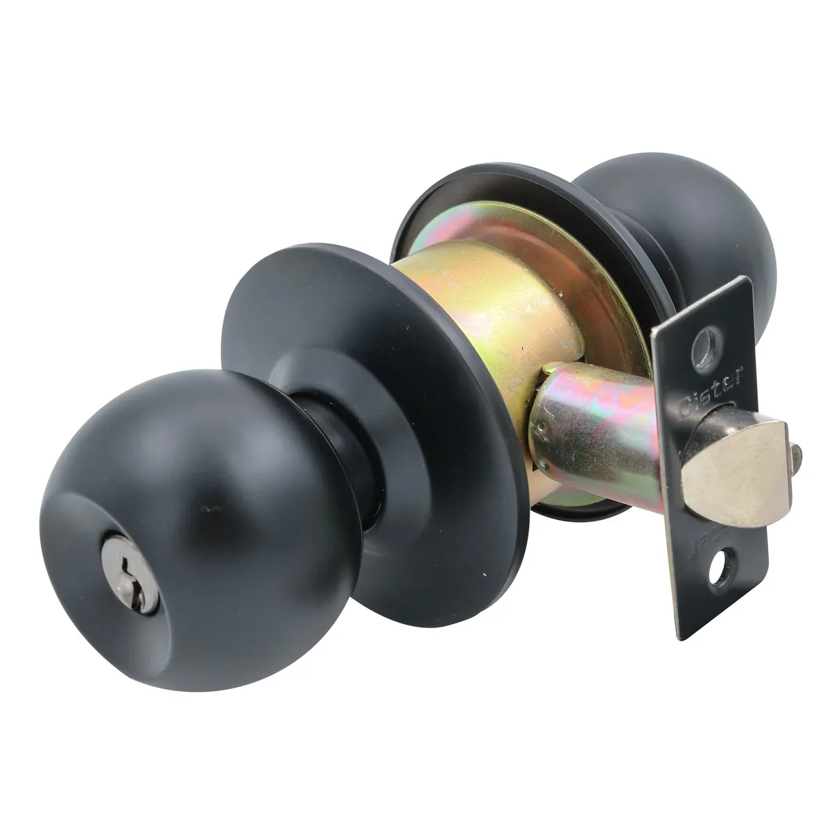 ODIS - Pack OISTER cerradura cilíndrica 101  + cerrojo negro