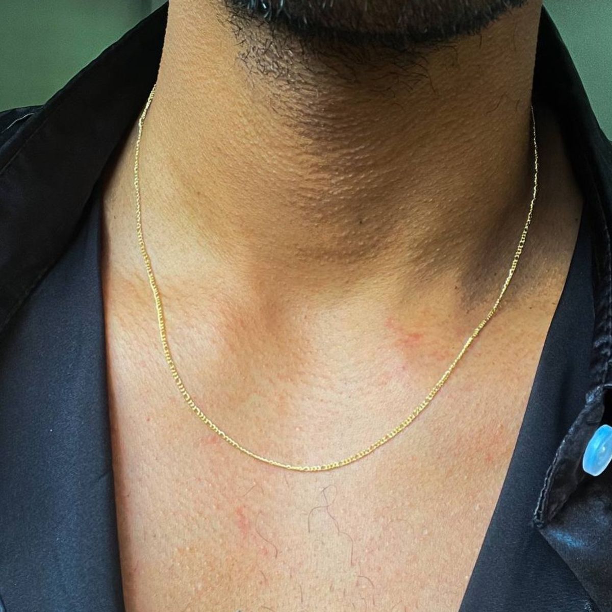 GENERICO - Cadena Tejido 3x1 Delgado Unisex Oro laminado 18k