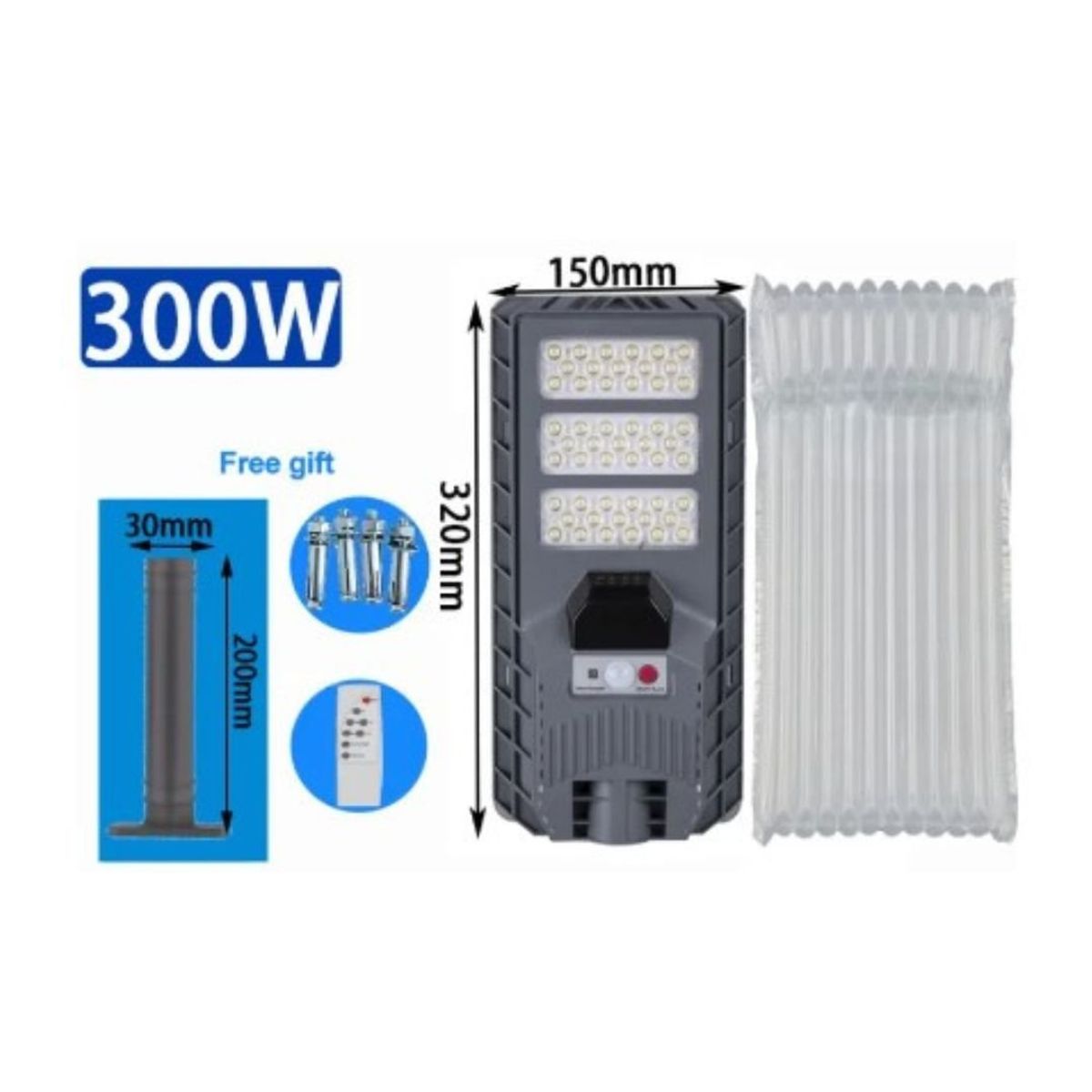 GENERICO - Foco Solar Led 300w Foco Solar Exterior