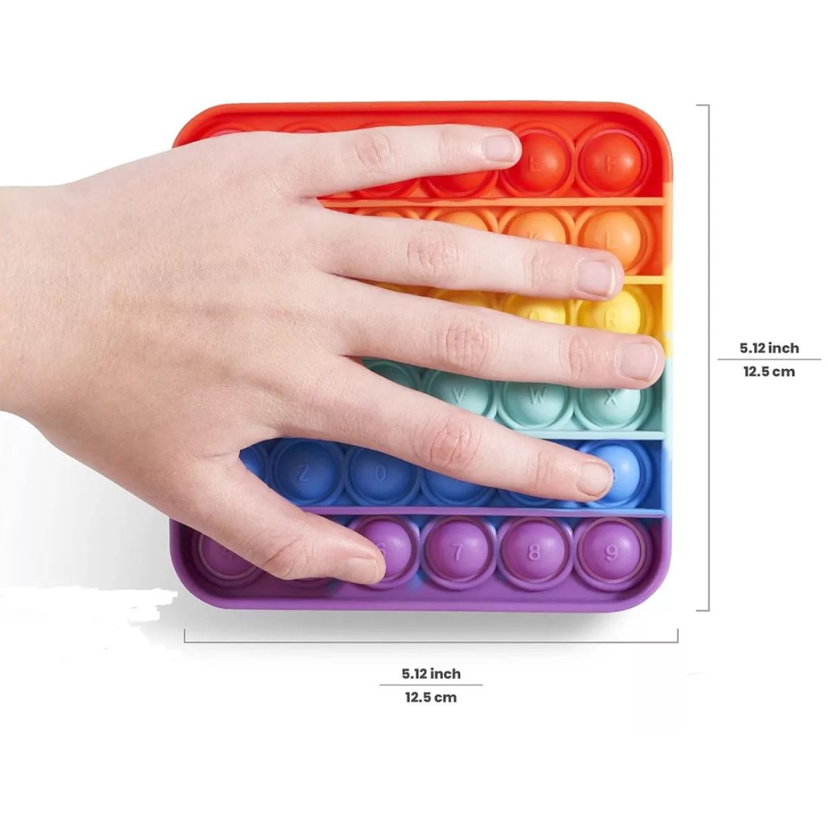 GENERICO - Bolso Cuadrado Burbuja Pop + Cuerda