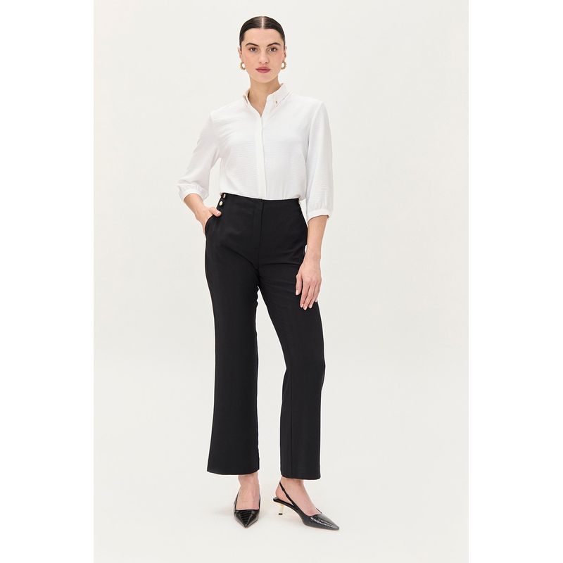 MA GRIFFE - Pantalon Negro Mujer Magriffe