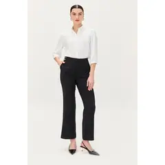MA GRIFFE - Pantalon Wide Negro Magriffe