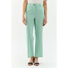 MA GRIFFE - Pantalon Verde Agua Mujer Magriffe