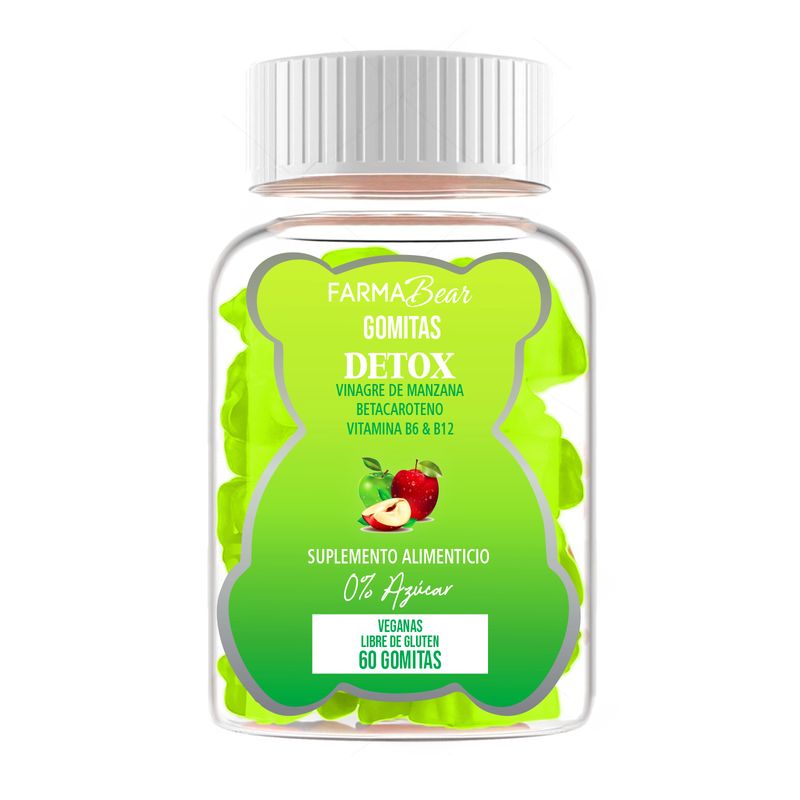 GENERICO - Vinagre de Manzana Detox + Vitaminas Farma Bear 60 gomitas