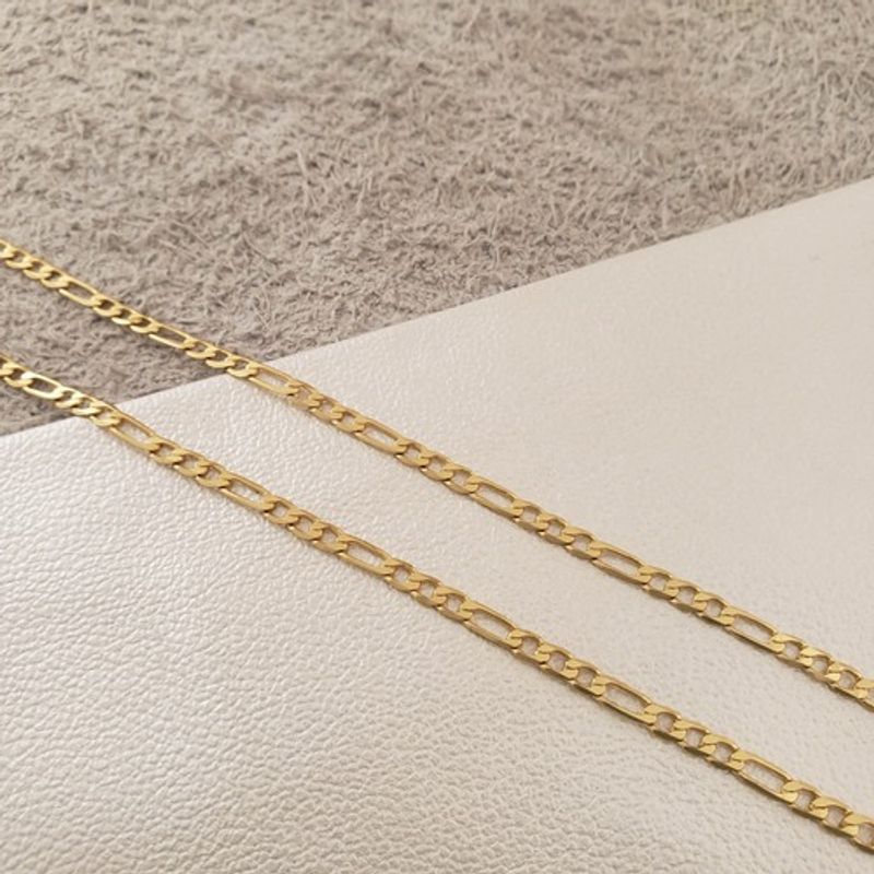 GENERICO - Cadena Tejido Cartier Clásica Semi delgada oro laminado 18k