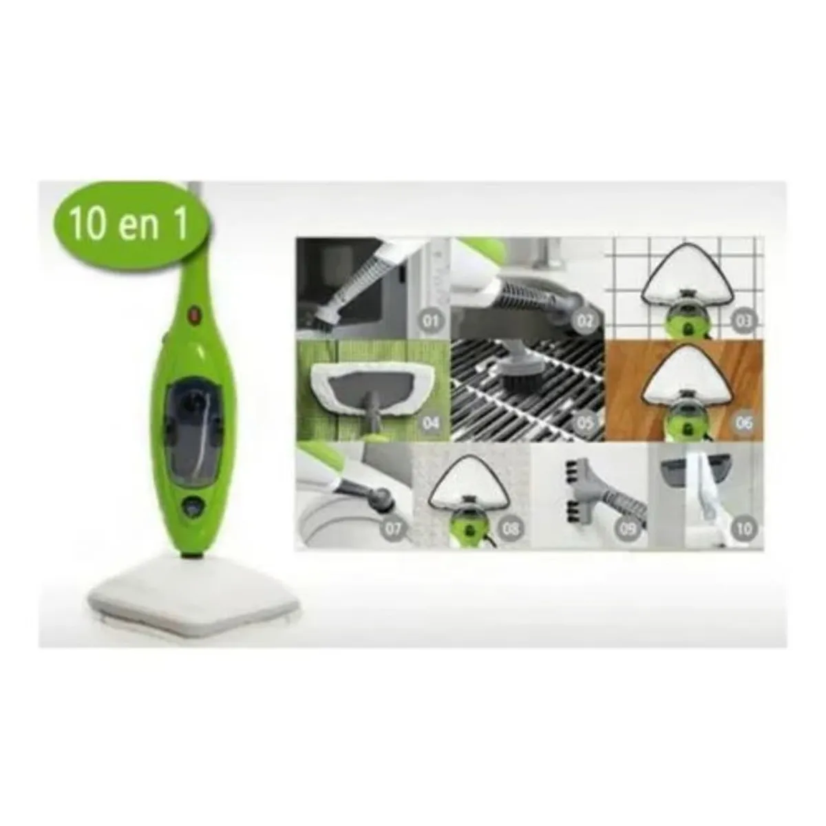 GENERICO - Mopa A Vapor Multifuncional X10 Steam