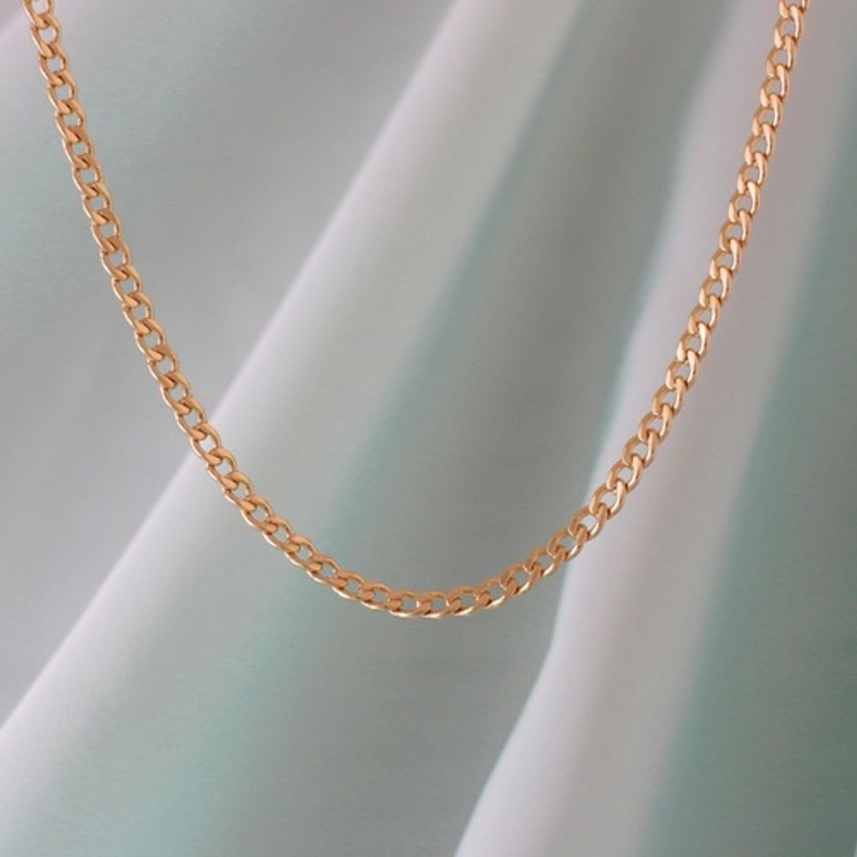 GENERICO - Cadena Cubana Semi Delgada Oro Laminado 18k
