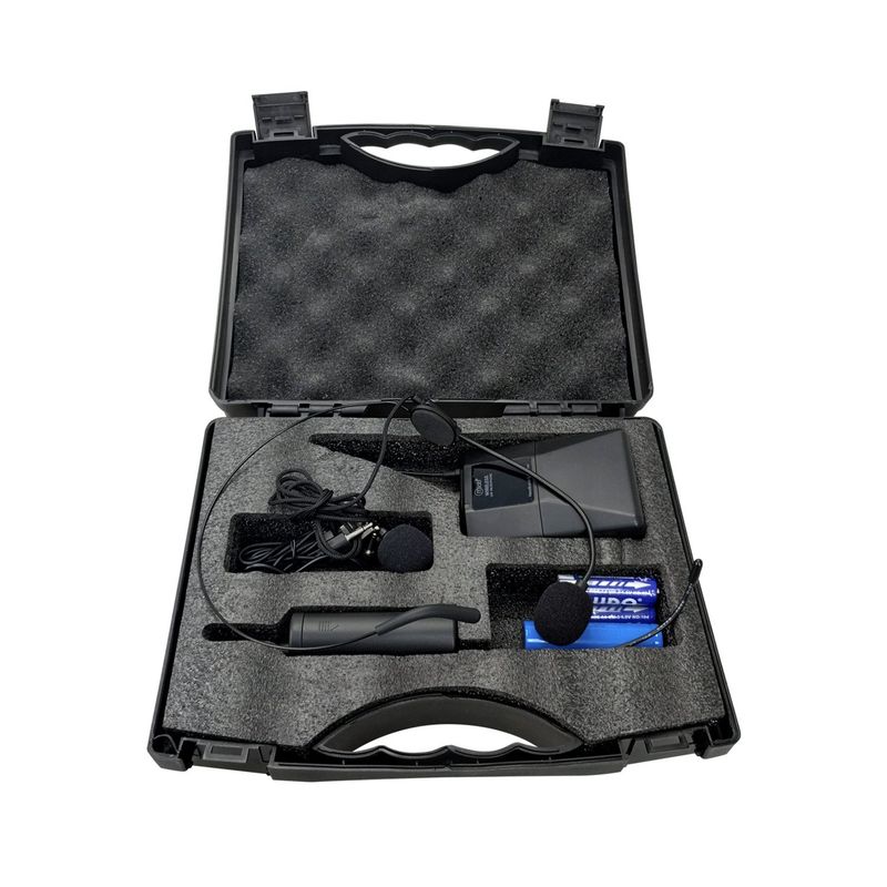 MLAB - Microfono Inalámbrico UHF 2en1 Cintillo/Lavalier Recargable 09385