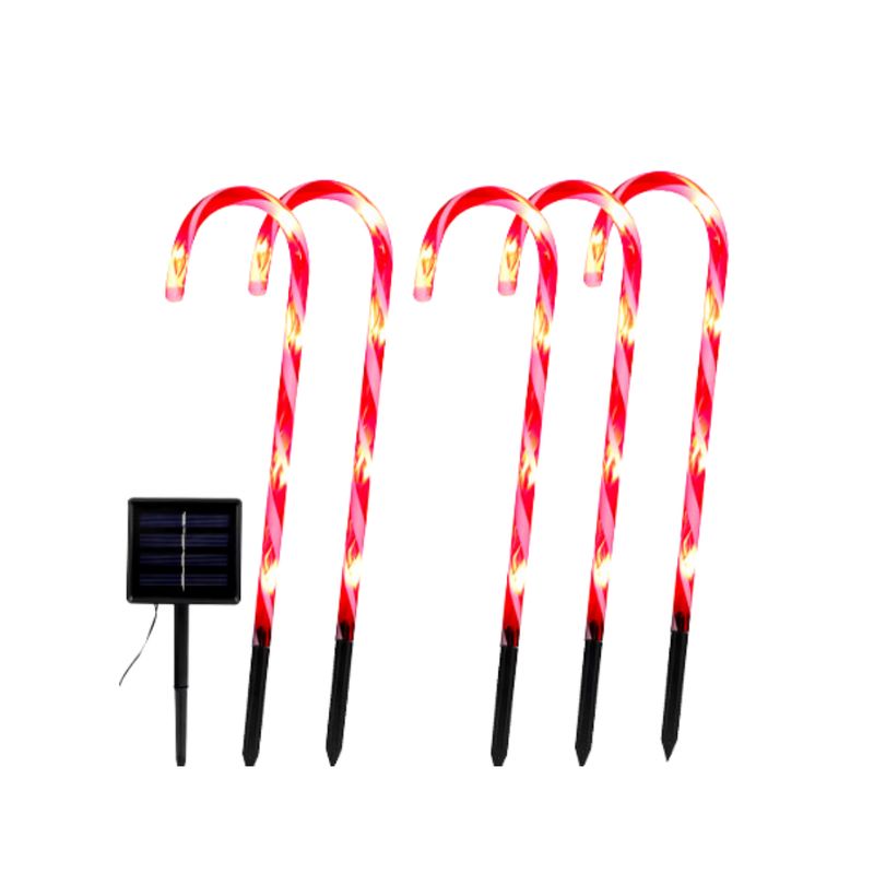 GENERICO - Luces Led Solar Navidad 06 Baston De Caramelo