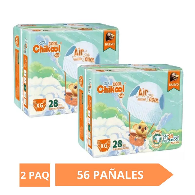 GENERICO - Pañales Chikool Cool Talla Xg 56Unid