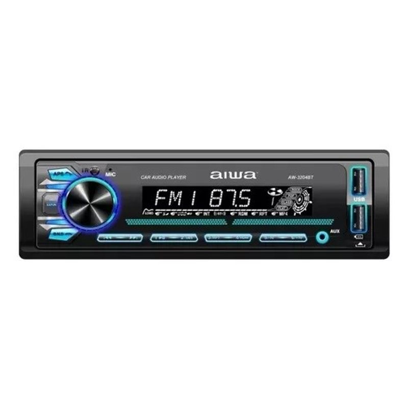 AIWA - Radio Auto 1 Din Aiwa Bluetooth Mp3 Usb Sd Rca Aw-3240bt