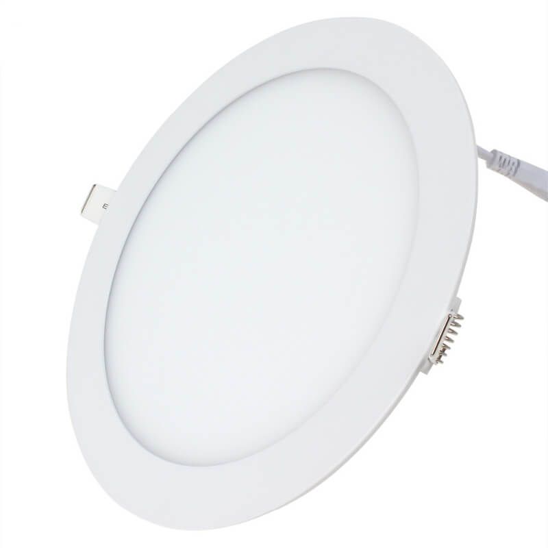 GENERICO - Panel Led Plafón Empotrado Redondo Blanco Frío 220v 18w 22cm