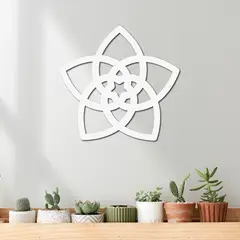 ELAB PROPIA - Cuadro Geometría Sagrada Flor de Venus 40cm - Madera Fun Republic