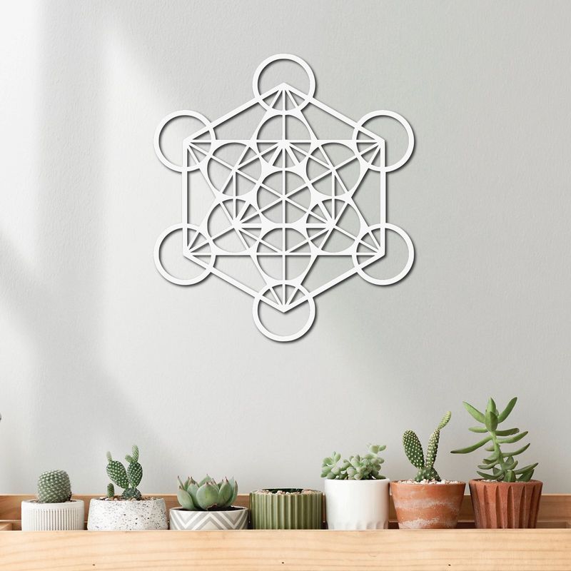 ELAB PROPIA - Cuadro Geometría Sagrada Metatron 40cm - Madera Fun Republic