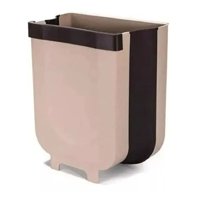 GENERICO - Papelera Plegable Basurero Cocina Ergonómico Puerta Multiuso
