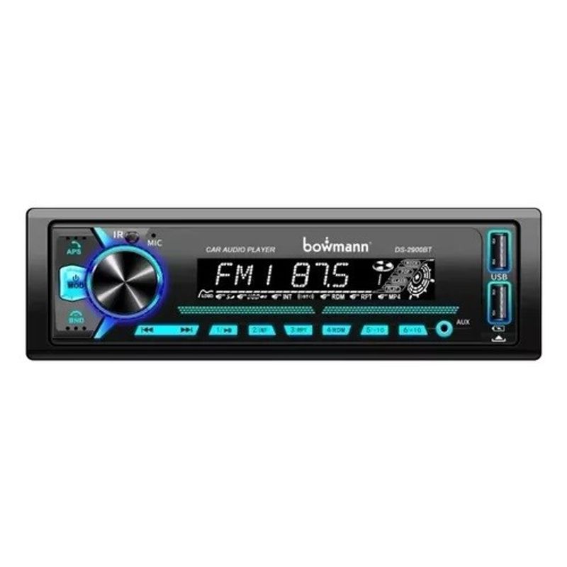 BOWMANN - Radio Auto 1 Din Bowmann Bluetooth Usb Sd Aux Mp3 Ds-2900bt