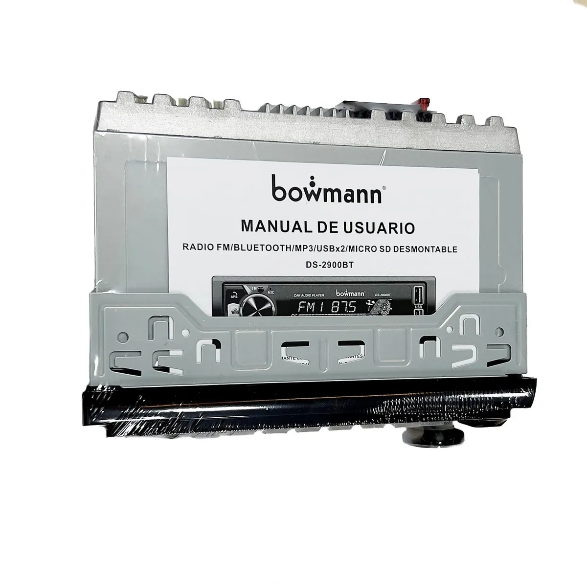 BOWMANN - Radio Auto 1 Din Bowmann Bluetooth Usb Sd Aux Mp3 Ds-2900bt