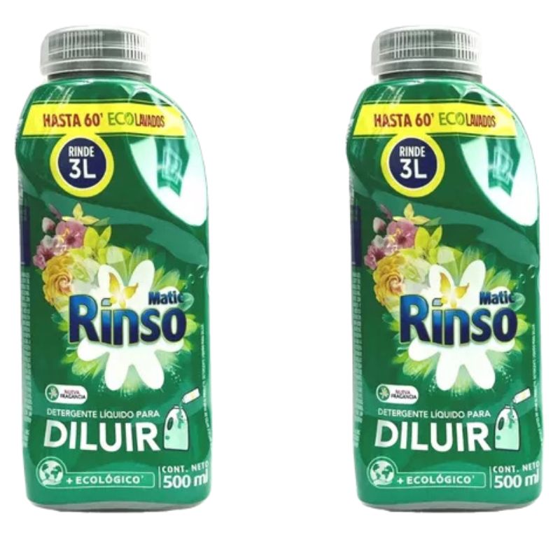 GENERICO - Detergente Liquido Rinso Pack 2 Unidades De 500 Ml