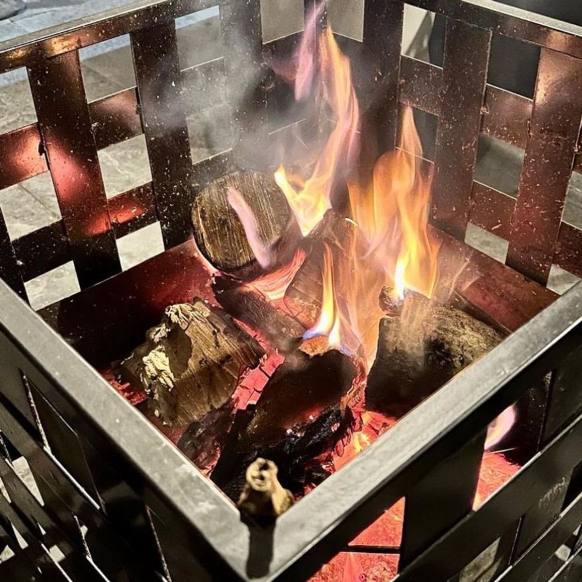 KAS - Brasero Fogón con Parrilla Enrejado Gran Capacidad