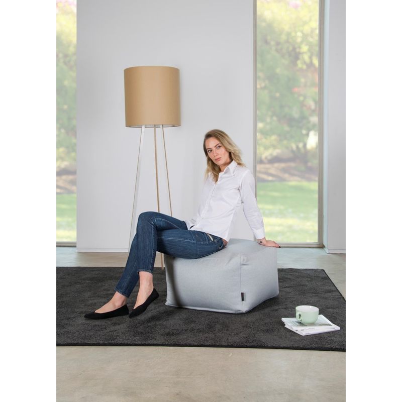 GENERICO - Pouf Softbox Home Light Grey