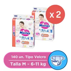 MERRIES - Velcro Ultra Jumbo M 70x2 Pcs
