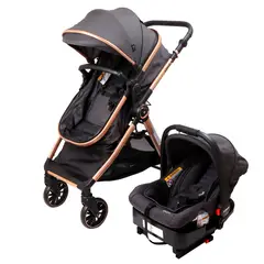 INFANTI - Coches Travel System Romanzo X1-D Negro Bronce