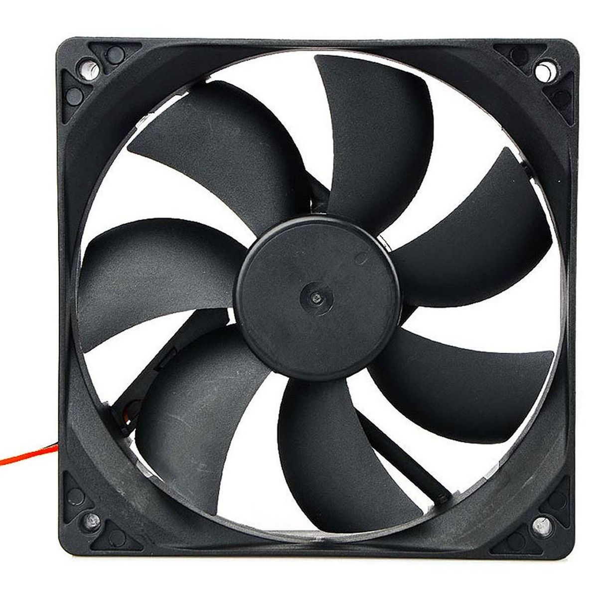 GEN - Ventilador 120mm  12 Cm Fan Gabinete Fuente Poder Maquinas - Negro
