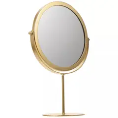 REGALITOLINDO CL - Espejo De Tocador Redondo Base Dorado Metal Design