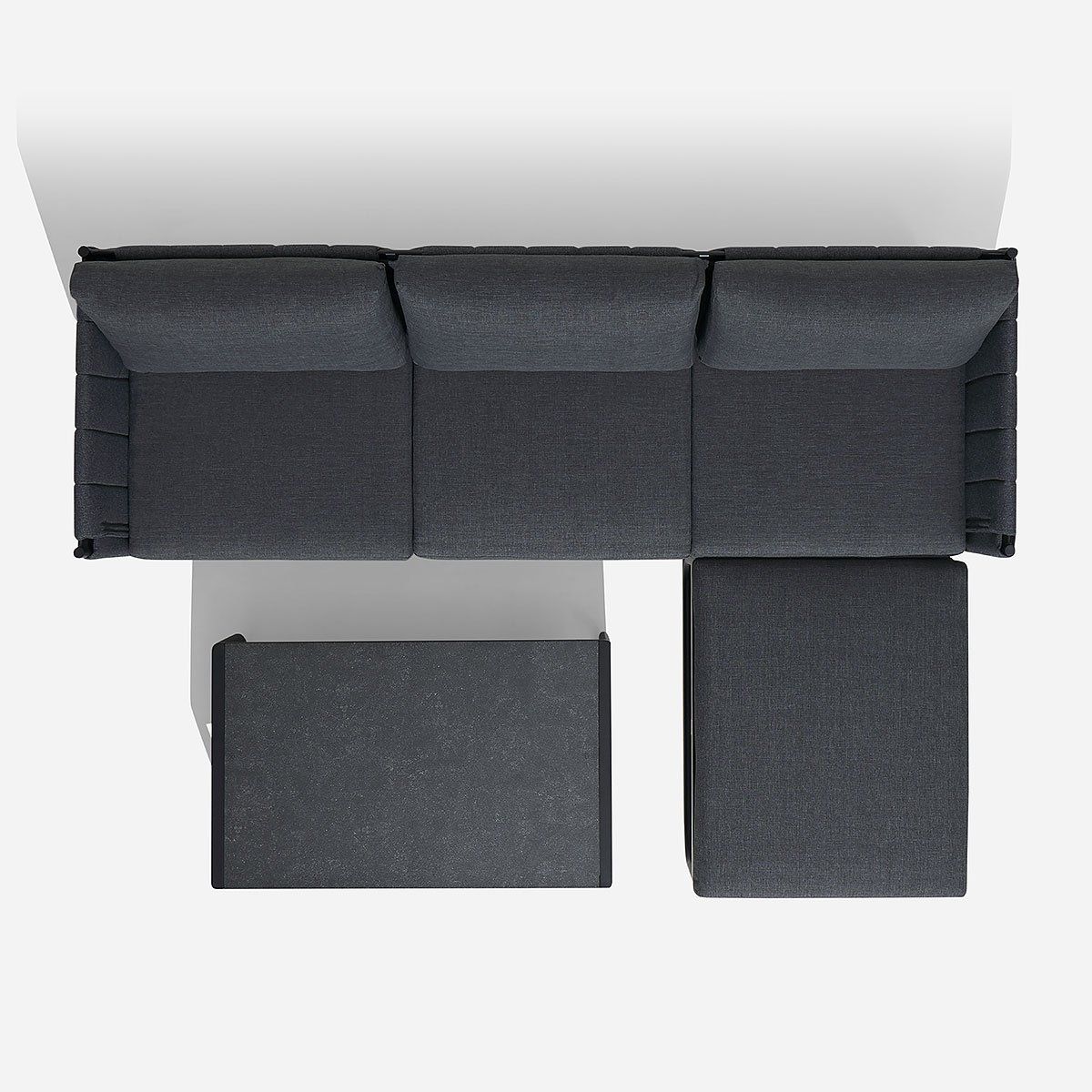 ROSEN - Set Seccional de Terraza Buye 3 Piezas Izquierdo Grafito