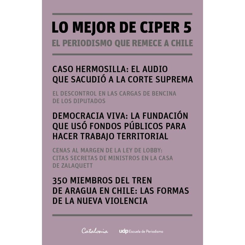 EDITORIAL CATALONIA - LO MEJOR DE CIPER 5