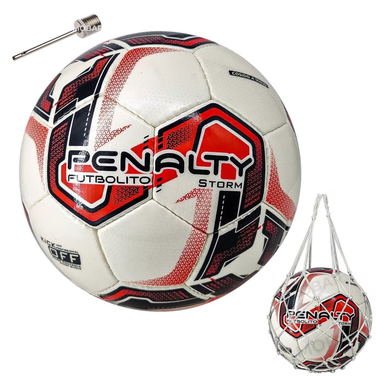 PENALTY - Balon Futbolito Pelota Futbol 7 Penalty Storm Bote Medio Roj