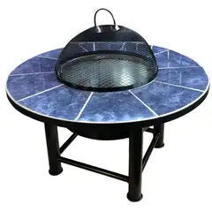 KAS - Brasero Mesa de Terraza Parrilla y Cúpula Redonda
