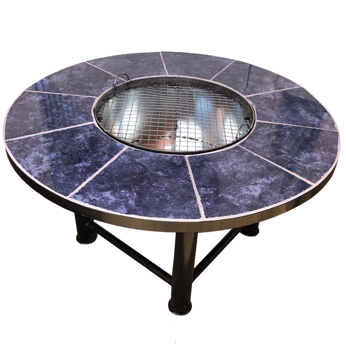 KAS - Brasero Mesa de Terraza Parrilla y Cúpula Redonda