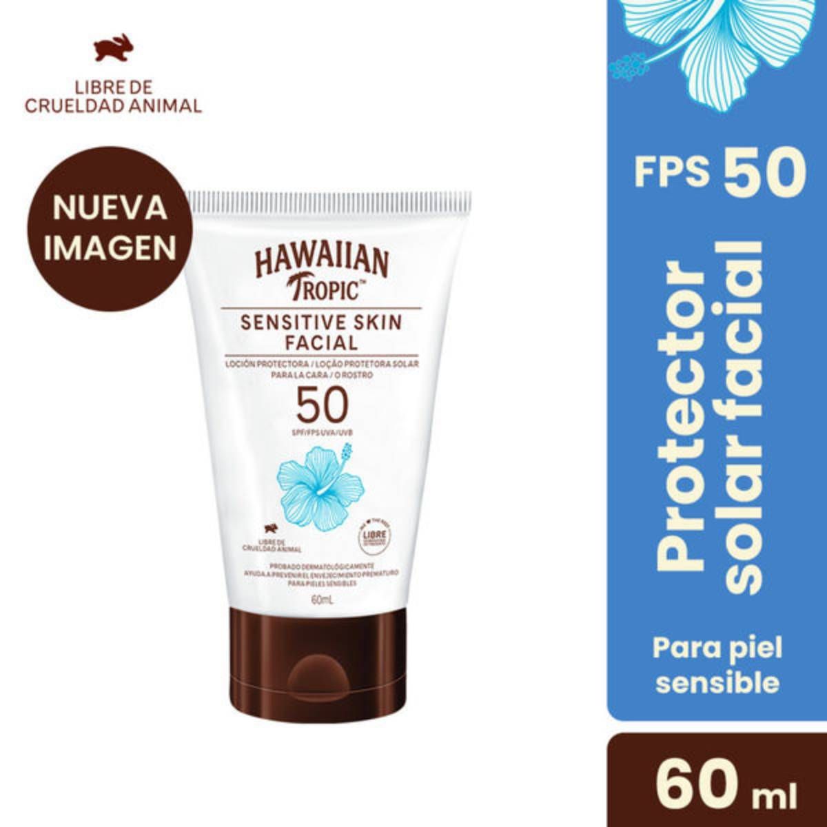 HAWAIIAN TROPIC - Hawaiian Tropic Protector Solar Facial Sensitive Skin Fps50+