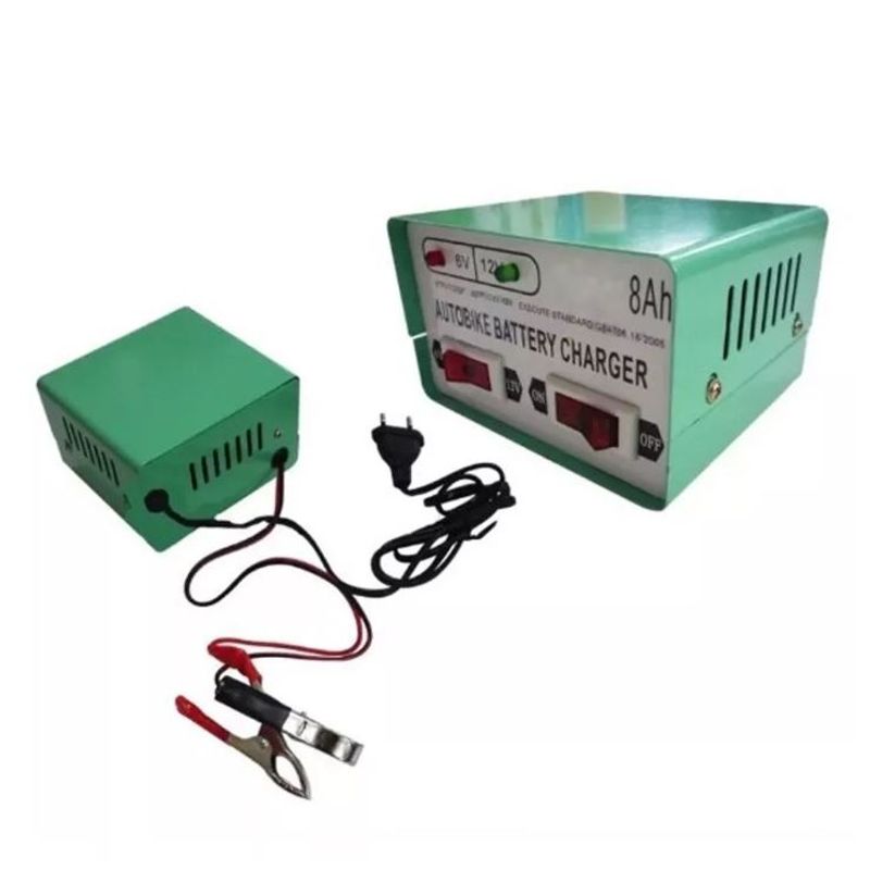 GENERICO - Cargador Batería Auto Motos 6v 12v 8ah