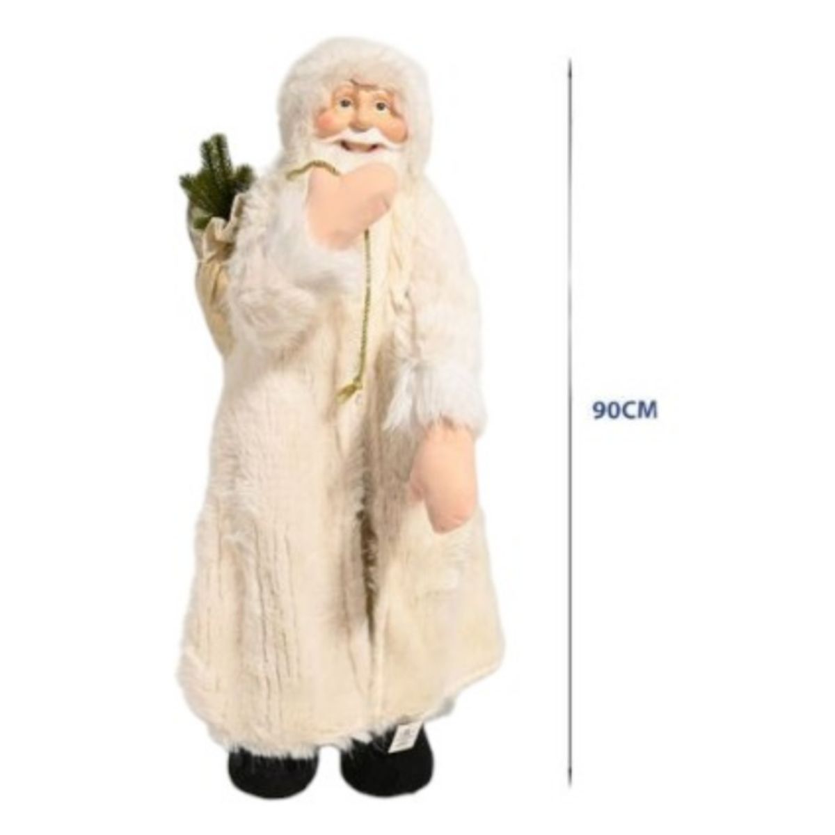 OEM - SANTA VIEJITO PACUERO DECORACION NAVIDEÑA 90 CM BEIGE