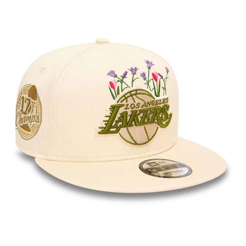 NEW ERA - Gorra 9Fifty Los Angeles Lakers NBA Flower Icon Light Beige