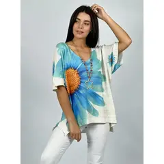 ENIGMATICA BOUTIQUE - Polera Italiana Margarita - Negro - Único