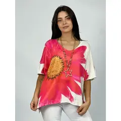 ENIGMATICA BOUTIQUE - Polera Italiana Margarita - Negro - Único