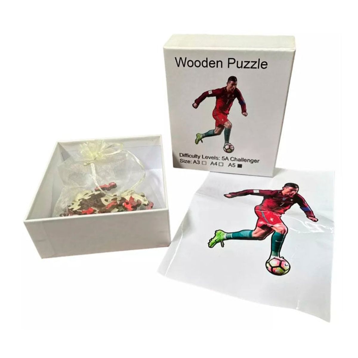 GENERICO - Puzzle de Madera Cristiano Ronaldo CR7