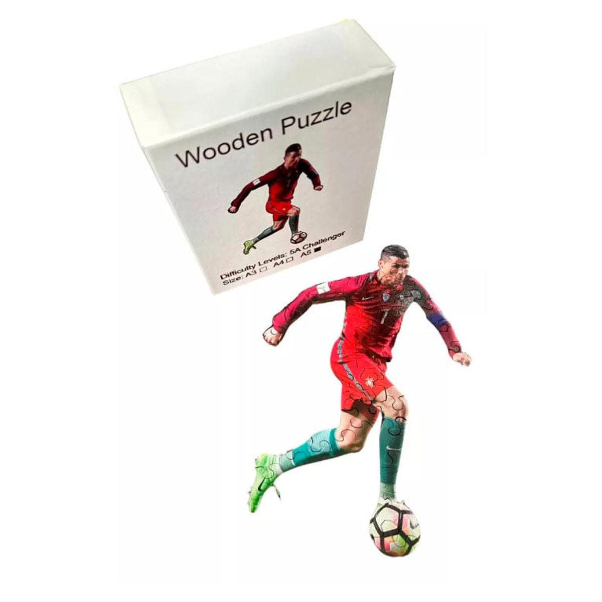 GENERICO - Puzzle de Madera Cristiano Ronaldo CR7
