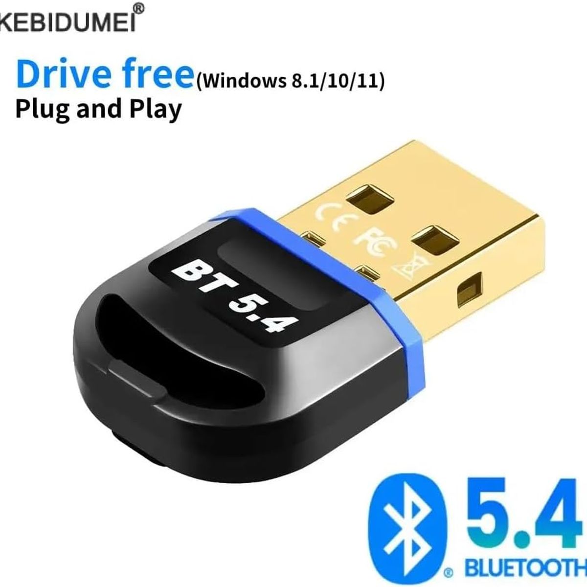 GENERICO - Adaptador Receptor Transmisor Bluetooth 5.4 USB Notebook PC