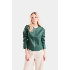 VELEZ - Vélez Casaca Woven De Cuero Verde