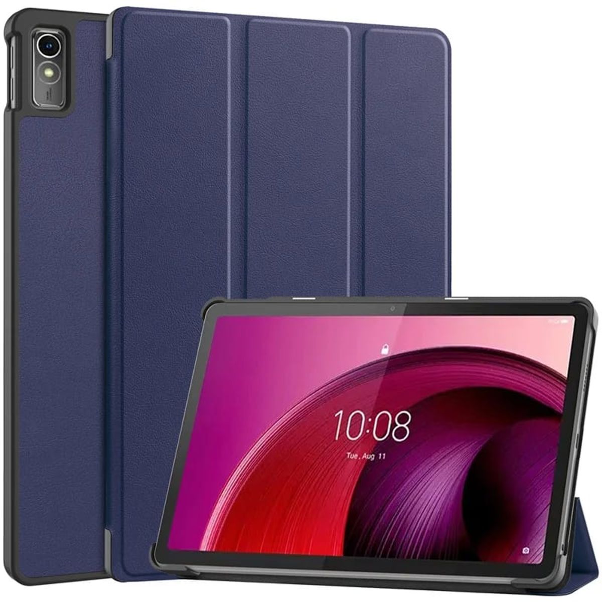 GENERICO - Funda Inteligente compatible con Lenovo Tab M10 5G 106 Azul marino