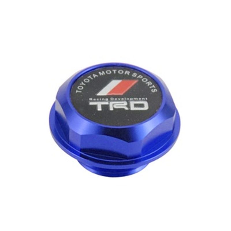 GENERICO - Tapa Aceite Motor Trd AZUL Toyota Tuning Universal Karvas
