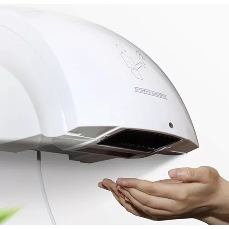 GENERICO - Pack 2 Secadores De Mano Eléctrico Con Sensor 1800w Blanco