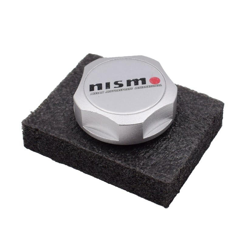 GENERICO - Tapa Aceite Motor NISSAN NISMO GRIS Universal Tuning Karvas